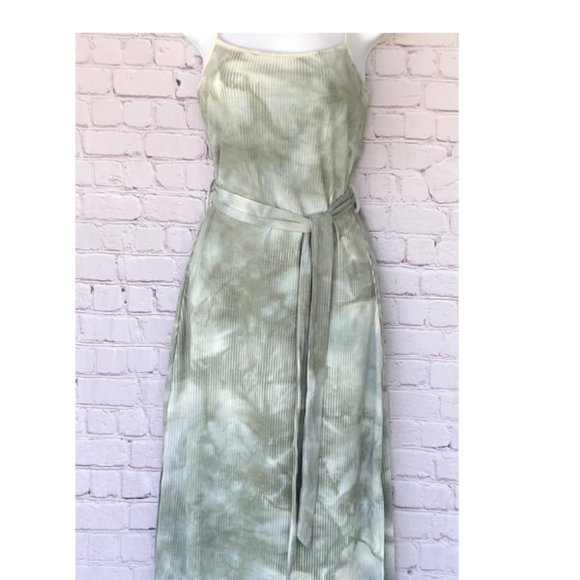 Sage Boho Chic Knit Dress - Picture 2 of 5